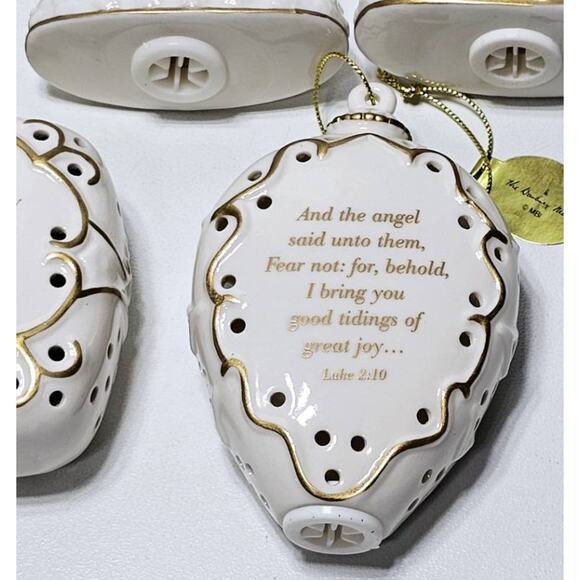 DANBURY MINT Nativity Illuminated Ornament Light Covers w/Christmas Bible Verses - Picture 11 of 13